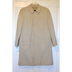 Men’s Plymouth of Boston Trench Coat Rain Jacket (38 | ~Medium) - Tan / Beige